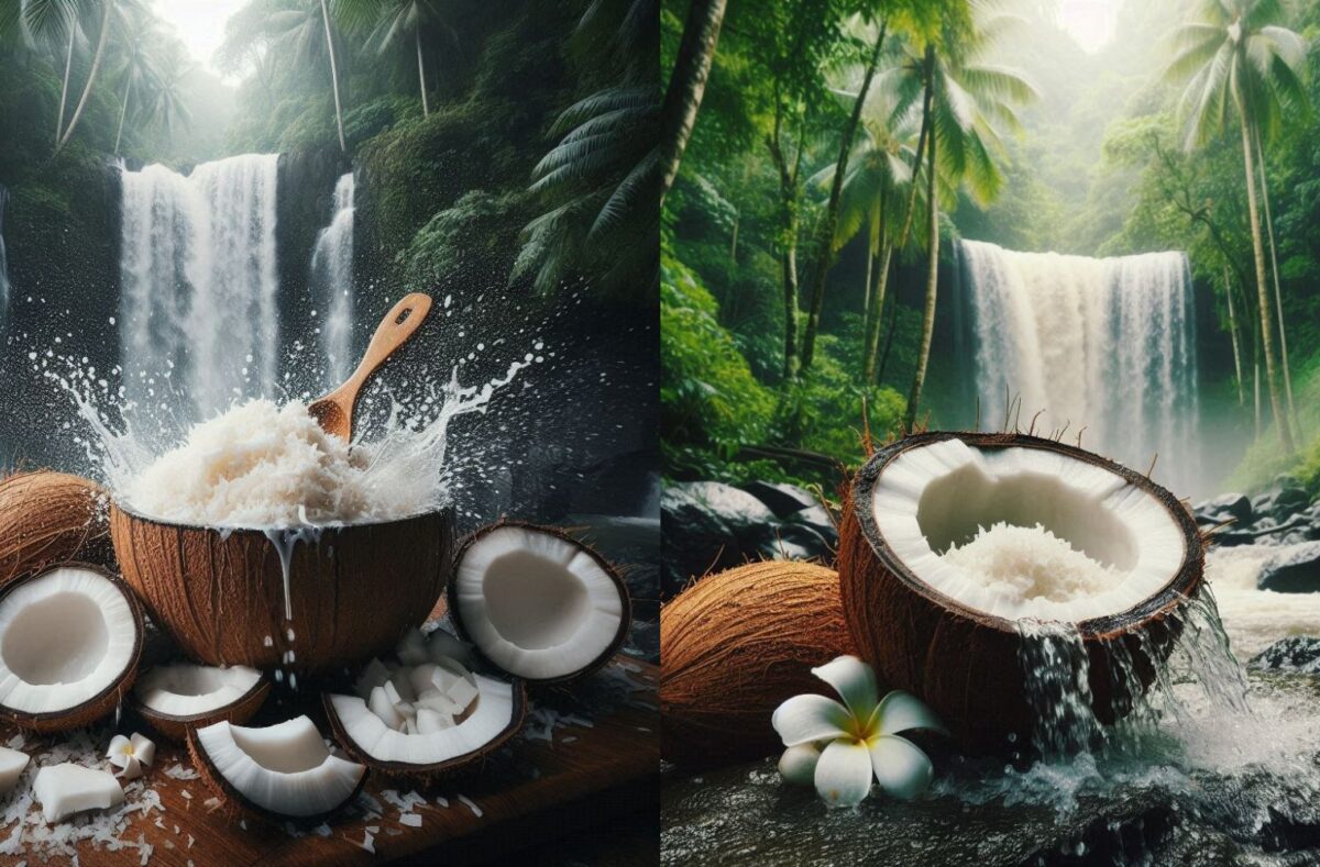 Desiccated coconut in a bowl showcasing its nutritional benefits and health uses