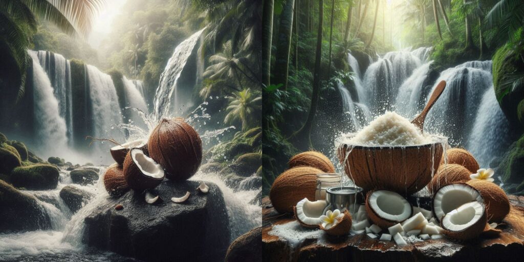 Various baked goods featuring grated coconut, showcasing top uses in baking