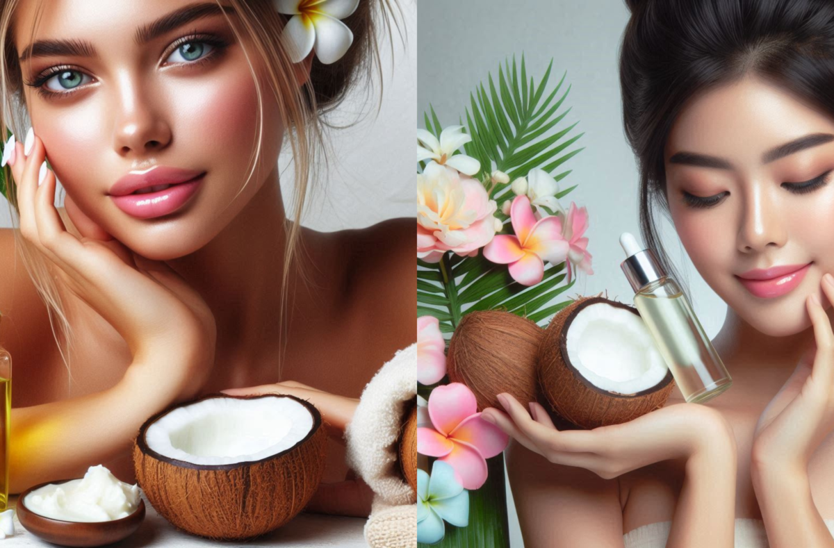 Coconut butter vs coconut oil comparison for skin care, highlighting their benefits for moisturizing and nourishing the skin.