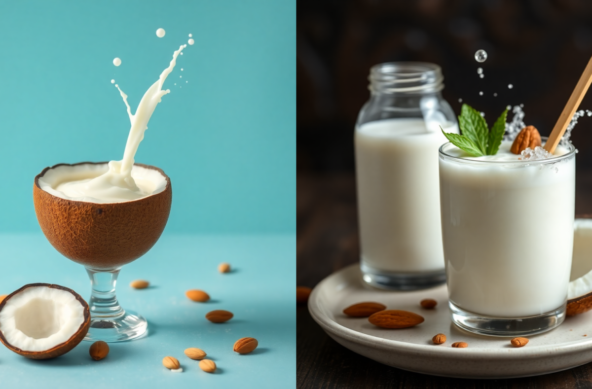 Coconut Milk vs Almond Milk: Nutritional Differences Comparison Chart